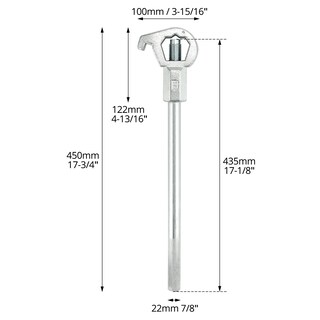 Foto 6 | Foto 6 | Llave Hidrante Ajustable Qwork Heavy Duty De 1 5 A 6 Tornillos - Venta Internacional.