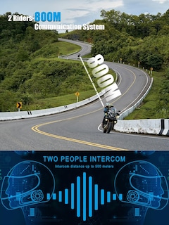 Foto 3 | Foto 3 | Auriculares Bluetooth Para Moto Maxto Mx1 2-riders 800 M Ipx6 - Venta Internacional.