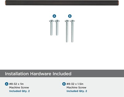 Foto 4 | Foto 5 | Tirador De Barra Central Amerock Cabinet Pull Bronce Frotado Con Aceite 192 Mm - Venta Internacional.