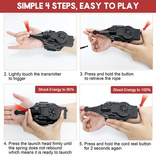 Foto 3 | Foto 3 | Lanzador De Seda Spider Web Shooters Ajjkka Spider Silk Para Niños - Venta Internacional.