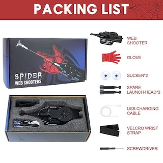 Foto 4 | Foto 4 | Lanzador De Seda Spider Web Shooters Ajjkka Spider Silk Para Niños - Venta Internacional.