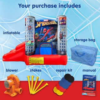 Foto 2 | Foto 2 | Bounce House Funormous Marvel Spider-man Con Tobogán Inflable - Venta Internacional.
