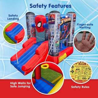 Foto 4 | Foto 4 | Bounce House Funormous Marvel Spider-man Con Tobogán Inflable - Venta Internacional.