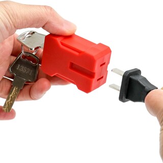 Foto 3 | Foto 3 | Dispositivo De Bloqueo De Cables Eléctricos Qwork  Paquete De 8 Con Llave - Venta Internacional.