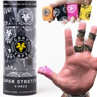 Foto 1 | Foto 1 | Thumb Tape Goat Tape Superelástica 15 Pies (paquete De 4) Color Negro - Venta Internacional.