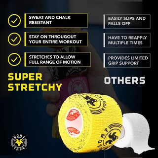 Foto 2 | Foto 2 | Thumb Tape Goat Tape Superelástica 15 Pies (paquete De 4) Color Negro - Venta Internacional.