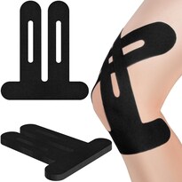 Cinta Kinesiológica Jumur Para Aliviar El Dolor De Rodilla 10 Unidades Negra - Venta Internacional.