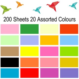 Foto 2 | Foto 2 | Papel De Colores Cezmkio A4 200 Hojas 20 Colores 70 G/m² Hecho A Mano - Venta Internacional.
