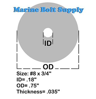 Foto 2 | Foto 2 | Arandelas Fender Marine Bolt Supply Tipo 18-8 De Acero Inoxidable - Venta Internacional.