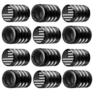 Foto 1 | Foto 1 | Cubierta Para Tapa De Vástago De Válvula De Neumático Decurcar Bandera Estadounidense (paquete De 12) - Venta Internacional.