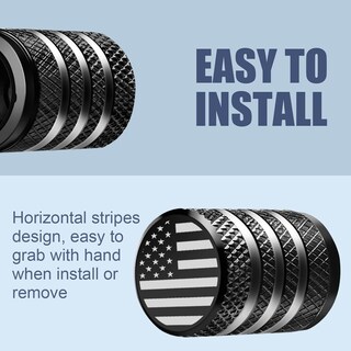 Foto 4 | Foto 4 | Cubierta Para Tapa De Vástago De Válvula De Neumático Decurcar Bandera Estadounidense (paquete De 12) - Venta Internacional.