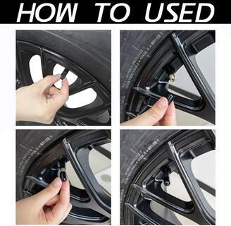 Foto 3 | Foto 3 | Tapones Para Válvulas De Neumáticos Justtop 4 Unidades Para Automóviles Suv Bicicletas Y Camiones - Venta Internacional.
