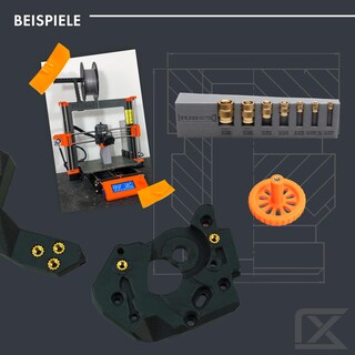 Foto 7 | Foto 7 | Insertos Roscados Ruthex M10 Rx-m10x12.7 Latón Heat Set X10 - Venta Internacional.