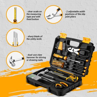 Foto 4 | Foto 4 | Kit De Herramientas Dekopro General Household De 50 Piezas Con Funda De Plástico - Venta Internacional.