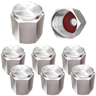Foto 1 | Foto 1 | Tapones Para Válvulas De Neumáticos Samikiva Latón Cromado Plateado (paquete De 8) - Venta Internacional.