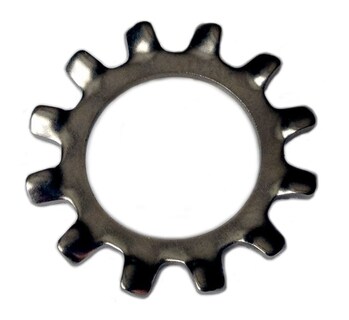 Foto 1 | Foto 1 | Arandelas Externas Tooth Star Lock De Acero Inoxidable 1/4 Pulgadas (100 Unidades) - Venta Internacional.