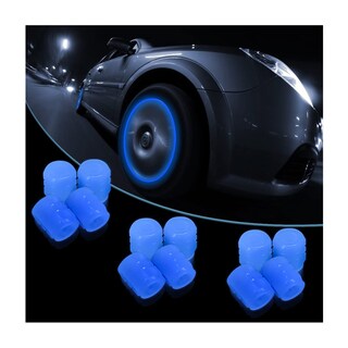 Foto 1 | Foto 1 | Tapones Para Válvulas De Neumáticos Aukepo Luminous 12 Unidades Para Coche (azules) - Venta Internacional.
