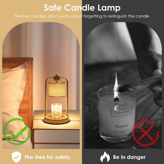 Foto 4 | Foto 4 | Lámpara Eléctrica Para Calentar Velas Fullycare Con Temporizador La Cera Se Derrite - Venta Internacional.