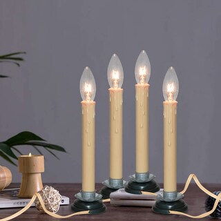 Foto 6 | Foto 6 | Velas Eléctricas Para Ventana Goothy De 7 Pulgadas Con Base De Hierro Color Ciruela Negra - Venta Internacional.