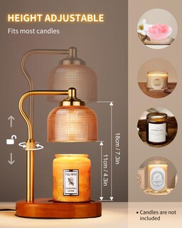 Foto 3 | Foto 3 | Lámpara Eléctrica Para Calentar Velas Kadrama Con Temporizador Y Regulador De Intensidad Color Ámbar - Venta Internacional.