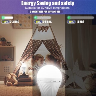 Foto 4 | Foto 4 | Bombilla Led Lhzheng  Recargable De Emergencia  12 W  6000 K  850 Lm - Venta Internacional.