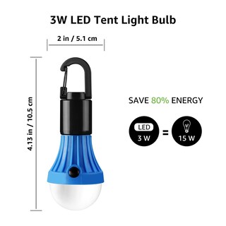 Foto 6 | Foto 6 | Farol Led Para Acampar Lepro 3 Modos De Iluminación Con Pilas Paquete De 4 - Venta Internacional.