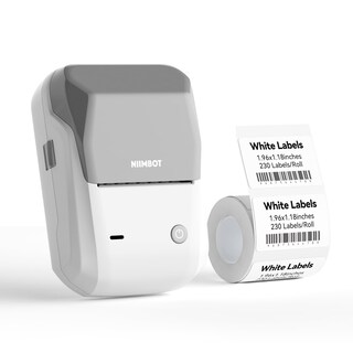 Foto 1 | Foto 1 | Impresora Portátil De Pegatinas Label Maker Niimbot B1 Gris Y Blanco - Venta Internacional.