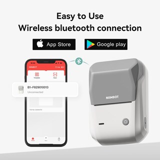 Foto 6 | Foto 6 | Impresora Portátil De Pegatinas Label Maker Niimbot B1 Gris Y Blanco - Venta Internacional.