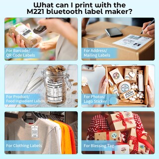 Foto 5 | Foto 5 | Impresora Térmica Bluetooth Label Maker Goknu M221 Address - Venta Internacional.