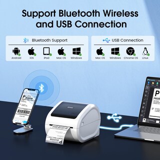 Foto 2 | Foto 2 | Impresora De Etiquetas De Envío Omezizy D520bt Bluetooth 4x6 - Venta Internacional.