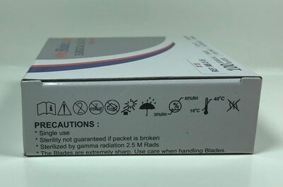 Foto 4 | Foto 4 | Blades Medblades Caja Estéril De Acero Al Carbono De 100 Unidades - Venta Internacional.