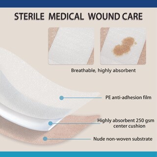 Foto 6 | Foto 6 | Vendaje Island Jjzen Kear 6 X 6 Unidades 20 Unidades Color Nude Estéril - Venta Internacional.