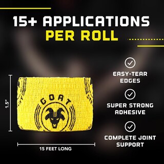 Foto 7 | Foto 7 | Cinta Adhesiva Para Cabras Thumb Tape Superelástica 15 Pies (naranja Paquete De 4) - Venta Internacional.