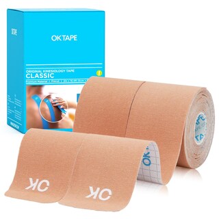 Foto 1 | Foto 1 | Cinta De Kinesiología Ok Tape 10 Pulgadas Precortada 20 Tiras Beige X2 - Venta Internacional.