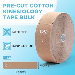 Foto 2 | Foto 2 | Cinesiology Tape Ok Tape Tiras Precortadas A Granel 100 Unidades - Venta Internacional.
