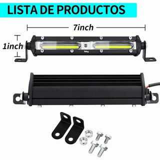 Foto 3 | Foto 3 | Par Faros Barras Belug 36w Led Auxiliares 7'' Auto Moto Jeep Rzr Negro