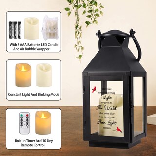 Foto 5 | Foto 5 | Farol Decorativo Con Forma De Vela En Memoria De Hsenyekum Regalo De Condolencias - Venta Internacional.