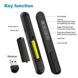 Foto 5 | Foto 5 | Clicker Inalámbrico Para Presentaciones Qui Clicker Para Presentaciones Rf 2 4 Ghz - Venta Internacional.