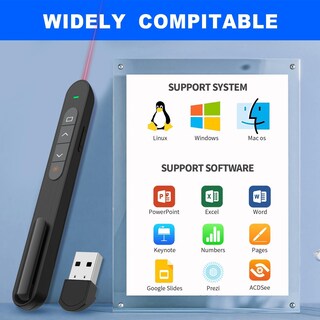 Foto 6 | Foto 6 | Clicker Inalámbrico Para Presentaciones Qui Clicker Para Presentaciones Rf 2 4 Ghz - Venta Internacional.