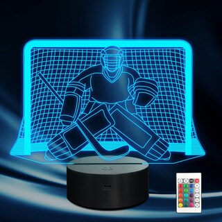 Foto 1 | Foto 1 | Lámpara 3d Con Forma De Amonita Para Hockey Sobre Hielo 16 Colores Con Mando A Distancia - Venta Internacional.