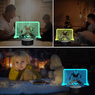 Foto 4 | Foto 4 | Lámpara 3d Con Forma De Amonita Para Hockey Sobre Hielo 16 Colores Con Mando A Distancia - Venta Internacional.