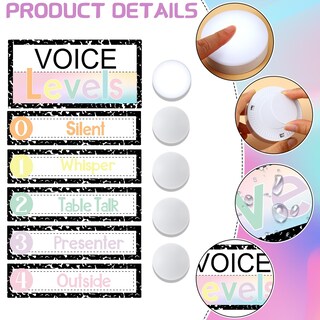 Foto 2 | Foto 2 | Tabla De Niveles De Ruido Glooglitter Para Decoración De Aula Con Luces Led - Venta Internacional.