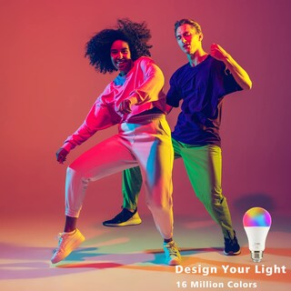 Foto 4 | Foto 4 | Bombillas Inteligentes Homevenus Hvs 9 W 60 W A19 E26 Rgbw Paquete De 2 - Venta Internacional.