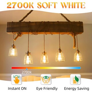 Foto 3 | Foto 3 | Paquete De 6 Bombillas Led Edison Gvvoohome E26 6 W 600 Lm 2700 K Color Blanco Suave - Venta Internacional.