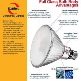 Foto 4 | Foto 4 | Bombillas Led De Inundación Explux 300 W Par38 3200 Lm 3000 K Paquete De 4 - Venta Internacional.