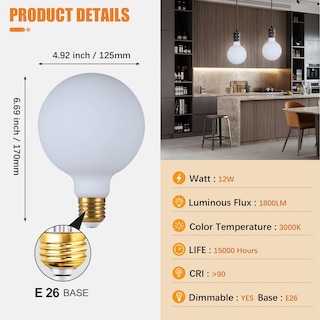 Foto 2 | Foto 2 | Bombilla Led Sd Lux Giant Vintage Edison 12 W 1800 Lm E26 - Venta Internacional.