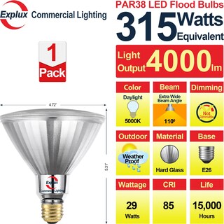 Foto 2 | Foto 2 | Bombilla Led Explux Equivalente A 315 W 4000 Lm 5000 K - Venta Internacional.