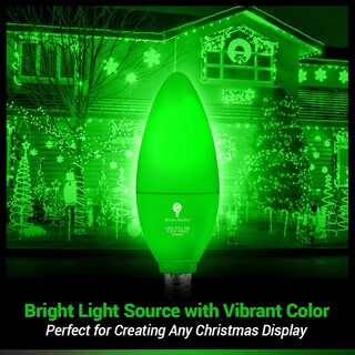 Foto 3 | Foto 3 | Bombilla Led Bluex De 4 W (equivalente A 40 W) Base E12 Luz Verde Paquete De 6 - Venta Internacional.