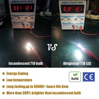 Foto 4 | Foto 4 | Bombillas Led Ibrightstar T10 168 194 Para Luces Interiores De Automóviles X10 - Venta Internacional.