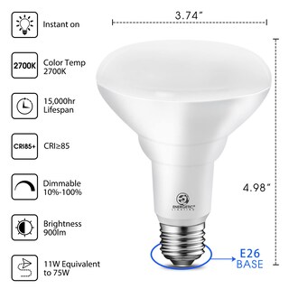 Foto 2 | Foto 2 | Bombilla Led Empotrable E Energetic 75w Br30 900lm 2700k - Venta Internacional.